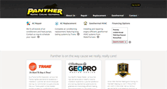 Desktop Screenshot of pantherhvac.com