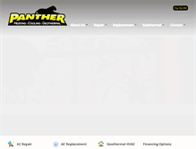 Tablet Screenshot of pantherhvac.com